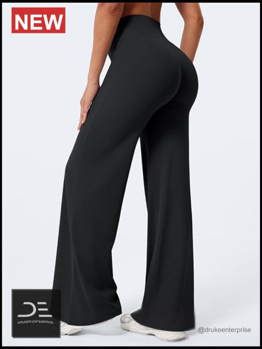 High-Waist Flare Yoga Leggings with Tummy Control, No Front Seam - Picture 2 of 5